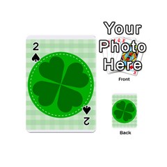 Shamrock Luck Day Playing Cards Double Sided (mini) by HermanTelo