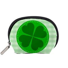 Shamrock Luck Day Accessory Pouch (small) by HermanTelo
