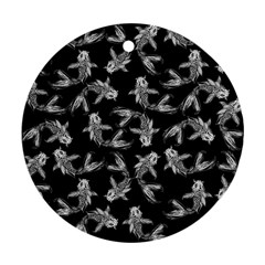 Koi Fish Pattern Ornament (round) by Valentinaart