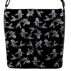 Koi Fish Pattern Flap Closure Messenger Bag (s) by Valentinaart