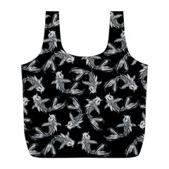 Koi Fish Pattern Full Print Recycle Bag (l) by Valentinaart