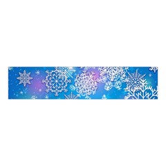 Snowflake Background Blue Purple Velvet Scrunchie by HermanTelo