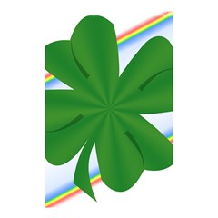 Shamrock Clover Saint Patrick Leaves Shower Curtain 48  X 72  (small)  by HermanTelo