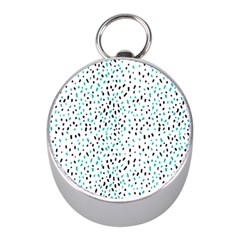 Seamless Texture Fill Polka Dots Mini Silver Compasses