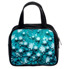 Stars Christmas Ice 3d Classic Handbag (two Sides) by HermanTelo