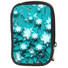 Stars Christmas Ice 3d Compact Camera Leather Case by HermanTelo