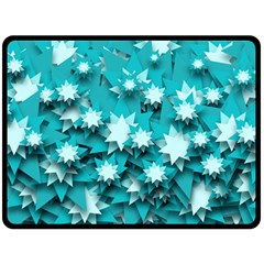 Stars Christmas Ice 3d Double Sided Fleece Blanket (large)  by HermanTelo