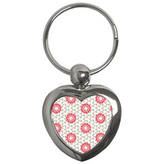 Stamping Pattern Red Key Chain (heart) by HermanTelo