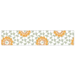 Stamping Pattern Yellow Small Flano Scarf