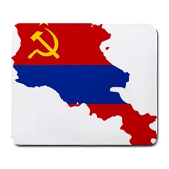 Flag Map Of Armenian Soviet Socialist Republic Large Mousepads by abbeyz71