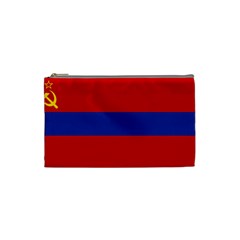 Flag Of Armenian Socialist Republic, 1952-1990 Cosmetic Bag (small) by abbeyz71