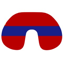 Flag Of Armenian Socialist Republic, 1952-1990 Travel Neck Pillow by abbeyz71