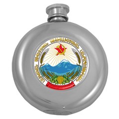 Emblem Of Armenian Soviet Socialist Republic, 1937-1991 Round Hip Flask (5 Oz) by abbeyz71