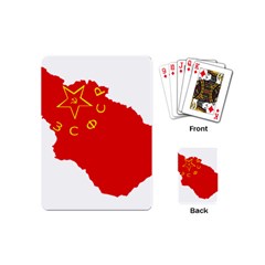 Flag Map Of Transcaucasian Socialist Federative Soviet Republic (1922–1936) Playing Cards (mini) by abbeyz71