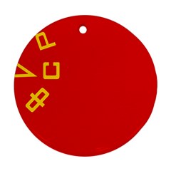 Flag Of Transcaucasian Socialist Federative Soviet Republic, 1922-1936 Ornament (round) by abbeyz71