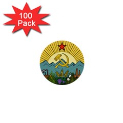 Emblem Of Transcaucasian Socialist Federative Soviet Republic, 1930-1936 1  Mini Buttons (100 Pack)  by abbeyz71