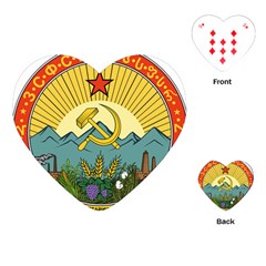 Emblem Of Transcaucasian Socialist Federative Soviet Republic, 1930-1936 Playing Cards (heart) by abbeyz71