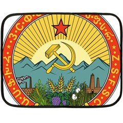 Emblem Of Transcaucasian Socialist Federative Soviet Republic, 1930-1936 Fleece Blanket (mini) by abbeyz71