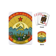 Emblem Of Transcaucasian Socialist Federative Soviet Republic, 1924-1930 Playing Cards (mini) by abbeyz71