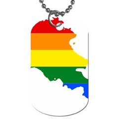 LGBT Flag Map of Armenia Dog Tag (Two Sides)