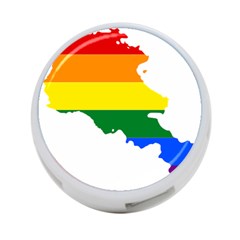 LGBT Flag Map of Armenia 4-Port USB Hub (One Side)