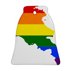 LGBT Flag Map of Armenia Ornament (Bell)