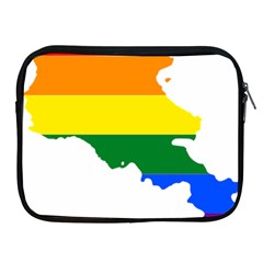LGBT Flag Map of Armenia Apple iPad 2/3/4 Zipper Cases
