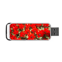 Columbus Commons Red Tulips Portable Usb Flash (one Side)