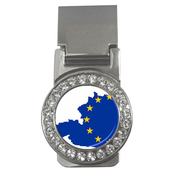 European Union Flag Map of Austria Money Clips (CZ) 