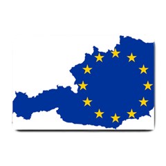 European Union Flag Map Of Austria Small Doormat  by abbeyz71