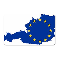 European Union Flag Map Of Austria Magnet (rectangular) by abbeyz71