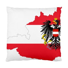 Flag Map Of Austria  Standard Cushion Case (one Side) by abbeyz71