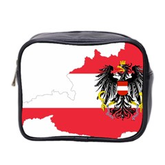 Flag Map Of Austria  Mini Toiletries Bag (two Sides) by abbeyz71