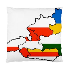 Austrian States Flag Map Standard Cushion Case (one Side) by abbeyz71