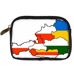 Austrian States Flag Map Digital Camera Leather Case by abbeyz71