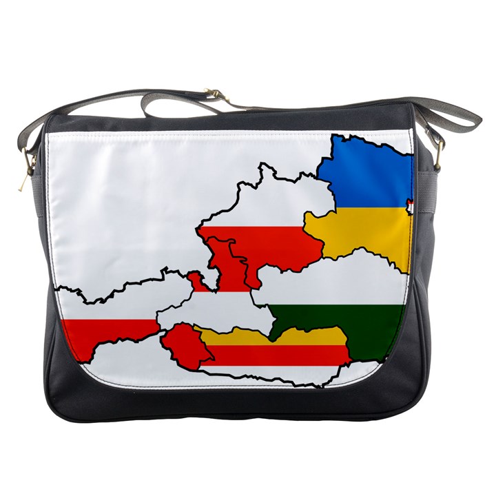 Austrian States Flag Map Messenger Bag