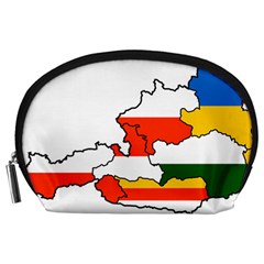 Austrian States Flag Map Accessory Pouch (large) by abbeyz71