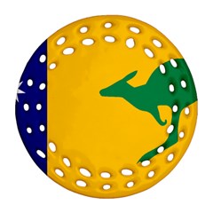 Proposed All Australian Flag Round Filigree Ornament (two Sides) by abbeyz71