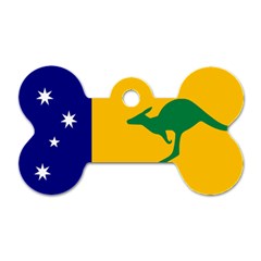Proposed All Australian Flag Dog Tag Bone (one Side) by abbeyz71