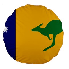 Proposed All Australian Flag Large 18  Premium Flano Round Cushions by abbeyz71