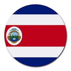 National Flag Of Costa Rica Round Mousepads by abbeyz71