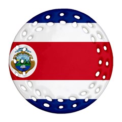 National Flag Of Costa Rica Ornament (round Filigree) by abbeyz71