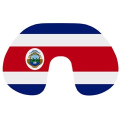 National Flag Of Costa Rica Travel Neck Pillow by abbeyz71