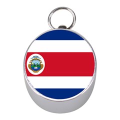 National Flag Of Costa Rica Mini Silver Compasses by abbeyz71