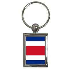 National Flag Of Costa Rica Key Chain (rectangle) by abbeyz71