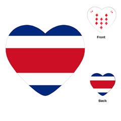 National Flag Of Costa Rica Playing Cards (heart) by abbeyz71