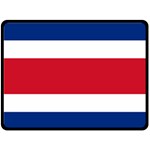 National Flag of Costa Rica Double Sided Fleece Blanket (Large)  80 x60  Blanket Back