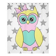 Sowa Child Owls Animals Shower Curtain 60  X 72  (medium)  by Sapixe