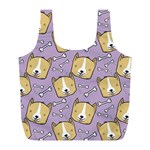 Corgi Pattern Full Print Recycle Bag (L) Front