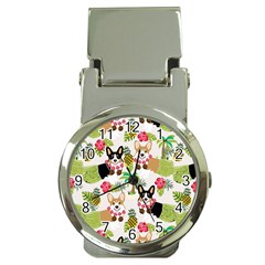 Corgis Hula Pattern Money Clip Watches by Sapixe